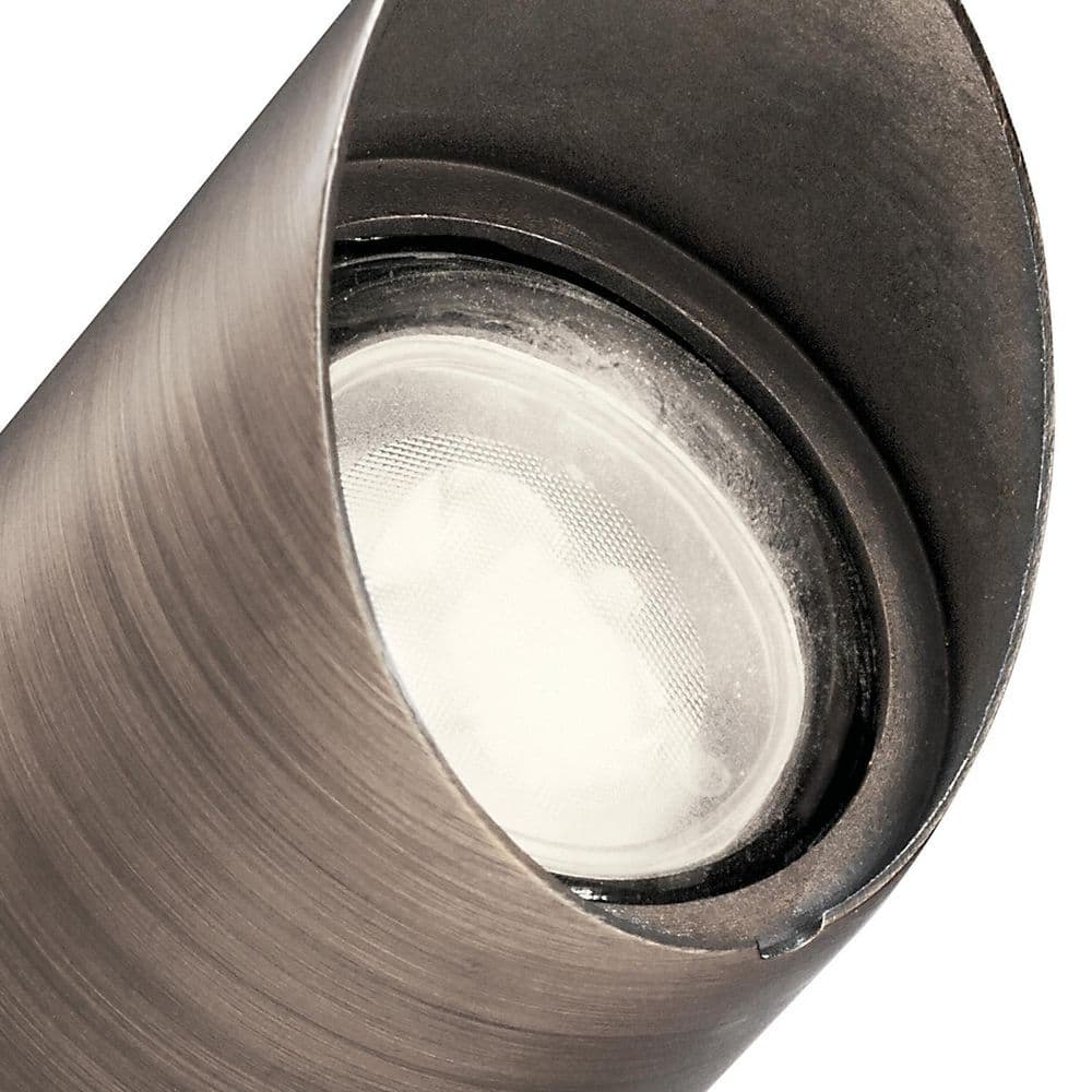 Sleek 12V Modern Brass Floor Accent Light in Centennial Brass