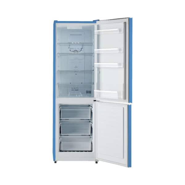 iio 11 cu. ft. Retro Frost Free Bottom Freezer Refrigerator in