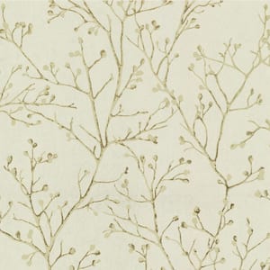 Koura Gold Budding Branches Wallpaper Sample
