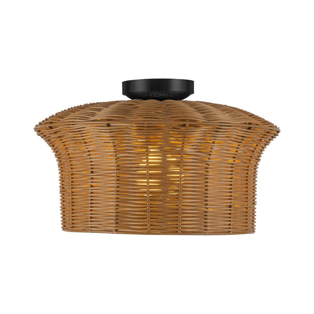 Kai 16-in 1 Light 60-Watt Matte Black Semi-Flush Mount price history on PriceWatchPro