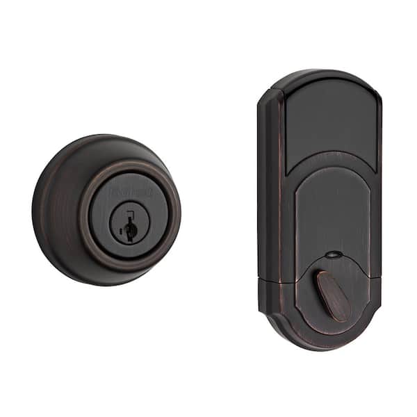 Kwikset 910 Signature Series Single Cylinder Traditional Venetian Bronze Deadbolt with Home Connect Technology