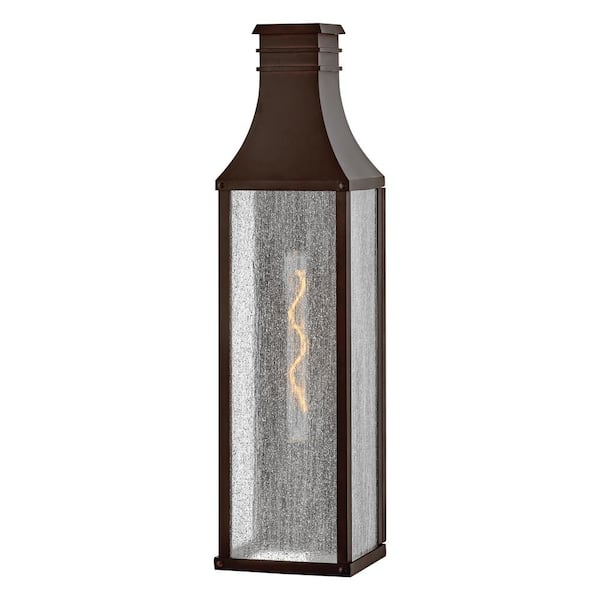 Beacon Hill 1-Light Blackened Copper Hardwired Outdoor Wall Lantern Sconce