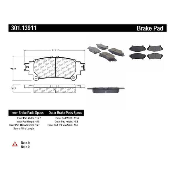 Centric Parts Disc Brake Pad Set