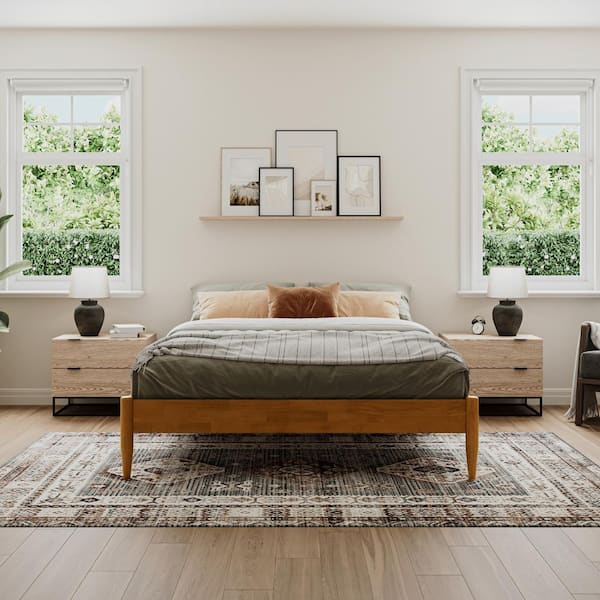 AFI Pasadena Mid-Century Modern Light Toffee Natural Bronze Solid
