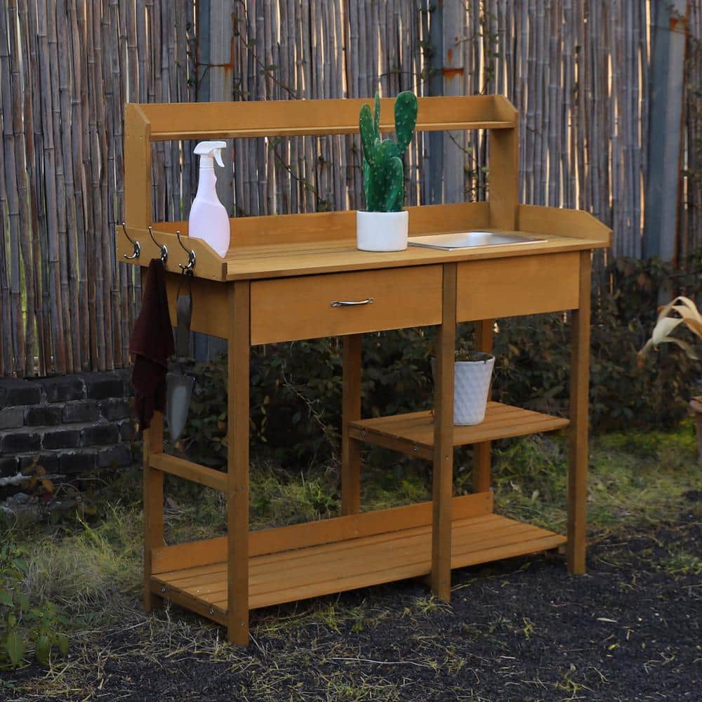 Amazon.com: Piskyet Dog Crate Furniture,Wooden Dog Crate End