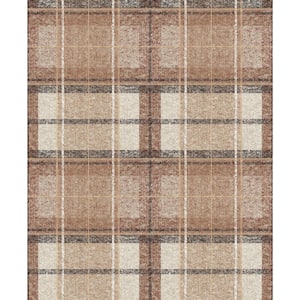 Plaid - Brown - Wallpaper - Home Decor - The Home Depot
