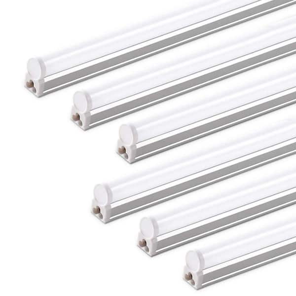 6-Pack Super Bright 4ft. 20-Watt LED Compatible 6500K White Garage/Workbench/Basement Shop Light and Under Cabinet Light