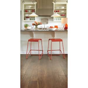 Canyon Fawn Hickory 3/8 In. T X 6.3 in. W Tongue and Groove Scraped Engineered Hardwood Flooring (30.48 sq.ft./case)