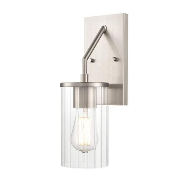 Beverlly 14 in. High 1-Light Wall Sconce-Brushed Nickel