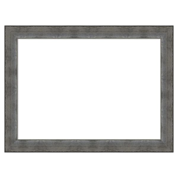 Amanti Art Forged Pewter 32 in. x 24 in. Wood Framed Dry Erase Magnetic Memo Board