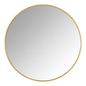 Medium Round Gold Classic Accent Mirror (24 in. Diameter)