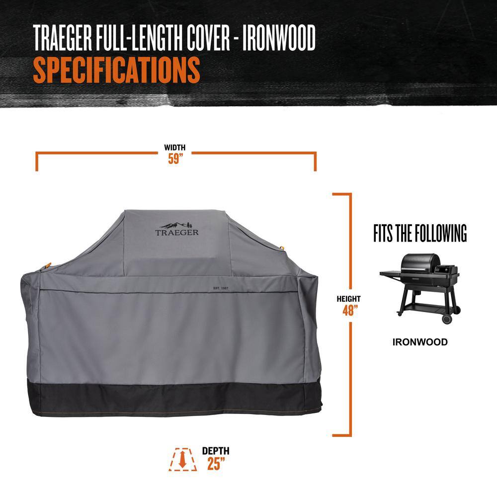 Traeger Ironwood Black Electric Wood Pellet Grill with WiFi