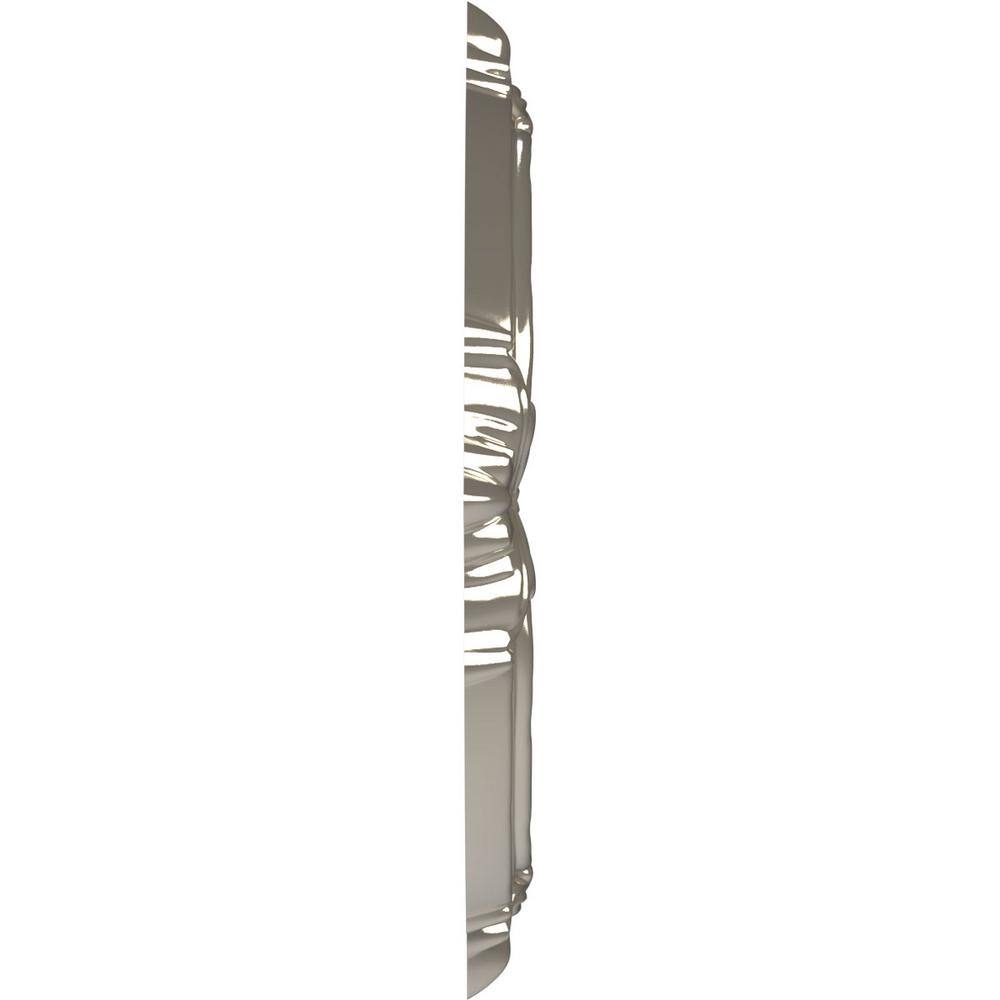 Attica 10" Bright Coat Chrome Thermoformed PVC Ceiling Medallion