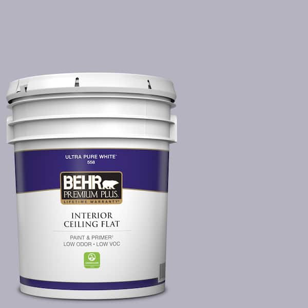 BEHR PREMIUM PLUS 5 gal. #N560-2 Coveted Gem Ceiling Flat Interior Paint