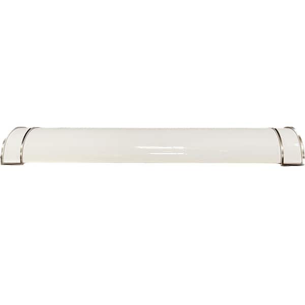 Unbranded 48 in. 1-Light Chrome Vanity Light with Opal Acrylic Shade