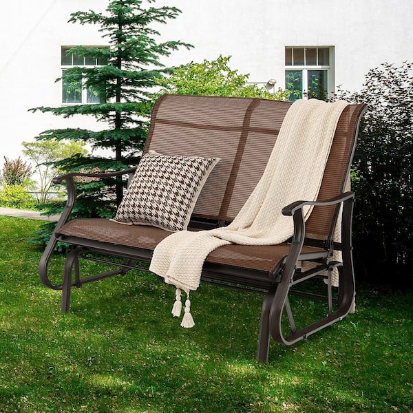 Outdoor rocking bench cheap seat