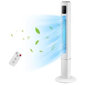 48 in. Oscillating Tower Fan with 3-Speeds Remote Control Bladeless