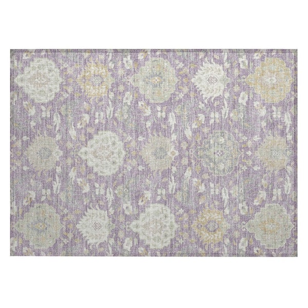 Addison Rugs Chantille Machine Washable Indoor/Outdoor Abstract ACN1026 Lavender 1 ft. 8 in. x 2 ft. 6 in. Area Rug