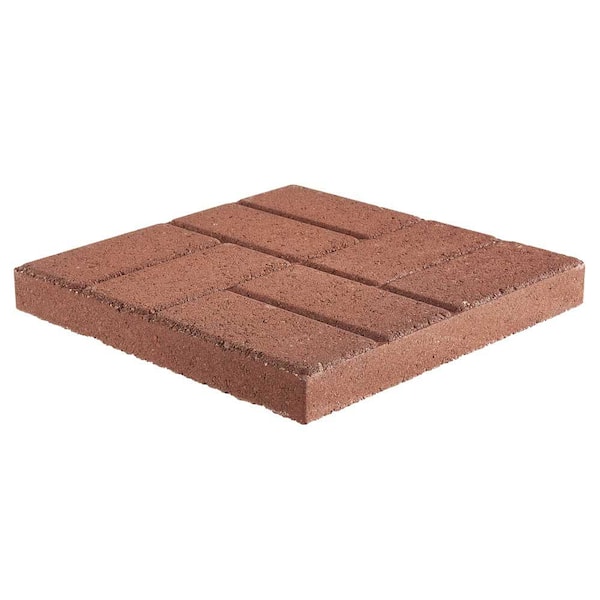 Pavestone 16 In X 16 In X 177 In River Red Concrete Brickface Square Step Stone84 Pieces