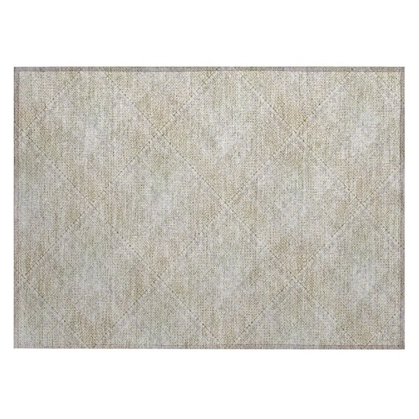 Chantille Machine Washable Indoor/Outdoor Abstract ACN2884 Linen 2 ft. x 3 ft. Accent Rug