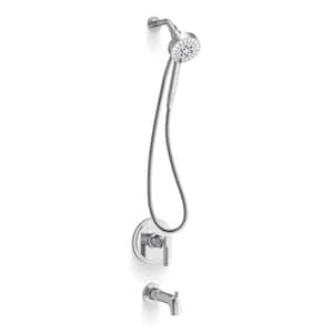 Torrington Single Handle 3-Spray Tub and Shower Faucet 1.75 GPM in. Polished Chrome (Valve Included)