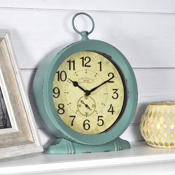 FirsTime 8.5 in. Ravelli Table Top Wall Clock