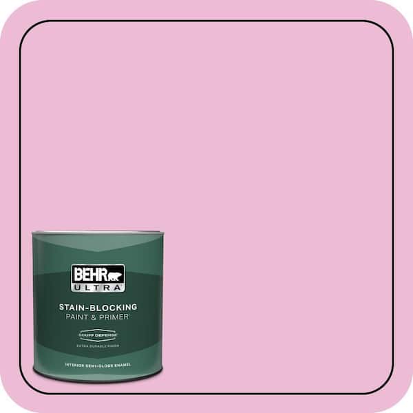 BEHR ULTRA 1 qt. #690A-3 Sweet Taffy Extra Durable Semi-Gloss Enamel Interior Paint & Primer
