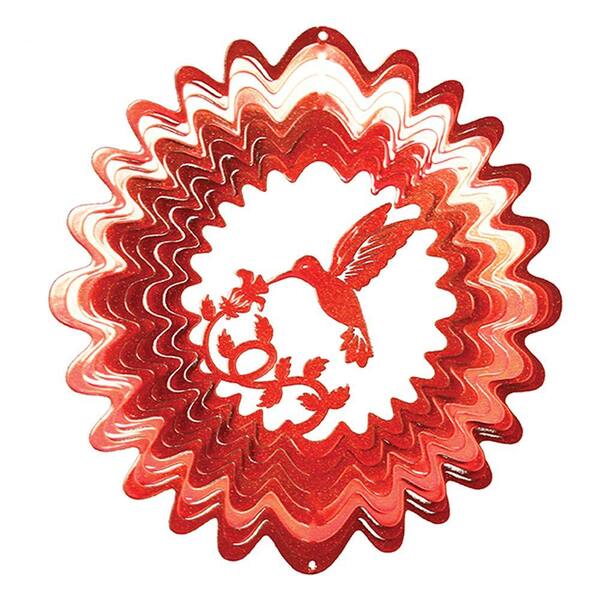 Iron Stop Small Red Hummingbird Wind Spinner-DISCONTINUED