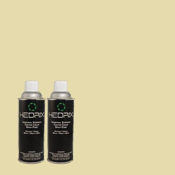 Hedrix 11 oz. Match of MQ3-42 Honey Mist Semi-Gloss Custom Spray Paint (2-Pack)