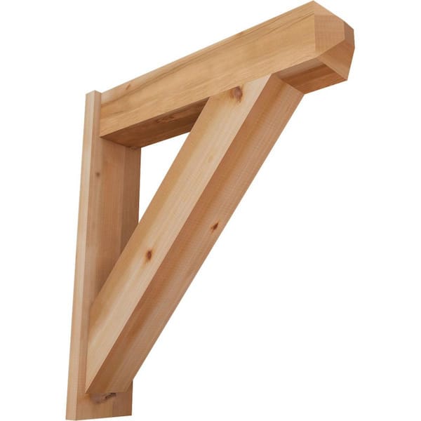 Ekena Millwork 8 in. x 36 in. x 32 in. Western Red Cedar Traditional Craftsman Smooth Outlooker