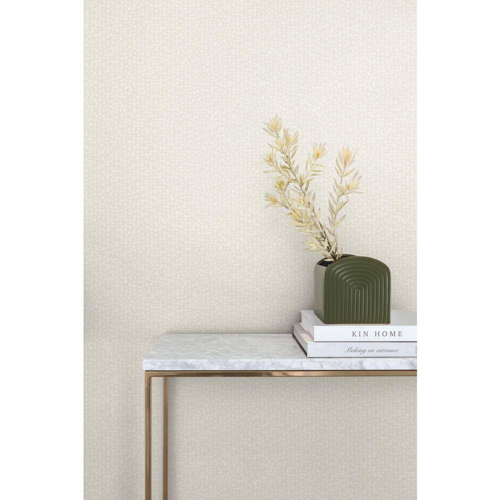 White Textured Non-Pasted Washable Vinyl Wallpaper