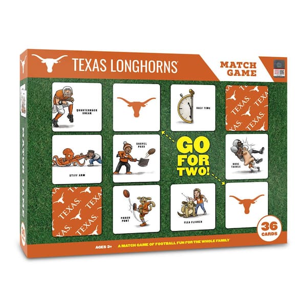 YouTheFan NCAA Texas Longhorns Licensed Memory Match Game