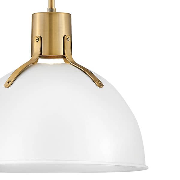 HINKLEY - Argo 1-Light Polished White Standard Mini Pendant Light