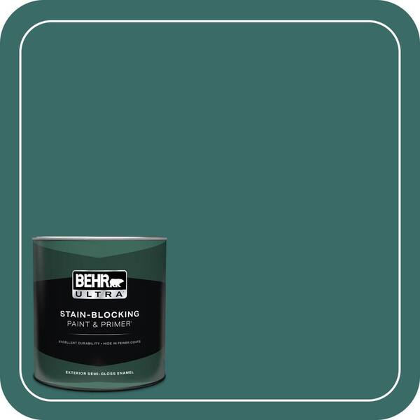 BEHR ULTRA 1 qt. #M450-7 Beta Fish Semi-Gloss Enamel Exterior Paint & Primer