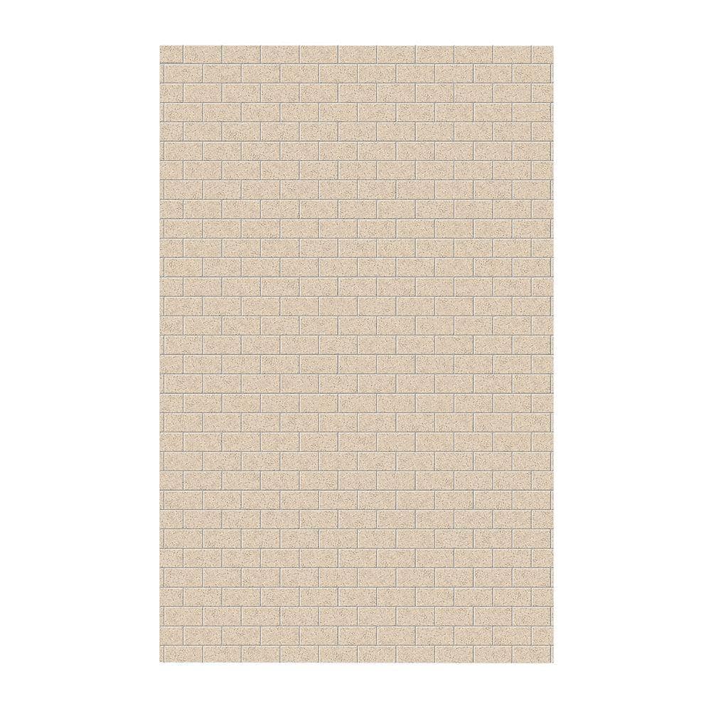 Bermuda Sand Textured Solid Surface Glue Up Shower Wall Panel