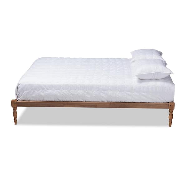 Iseline Walnut Queen Platform Bed Frame