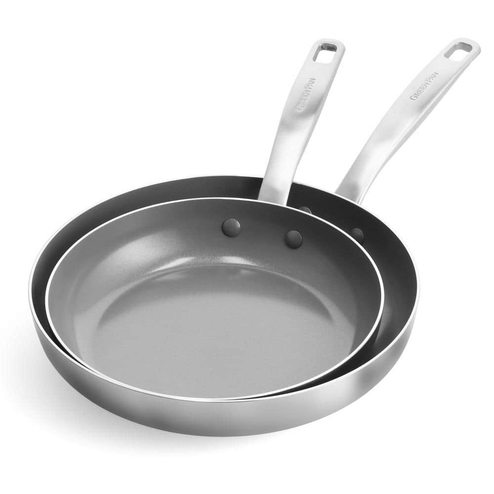 GreenPan Chatham Stainless Steel Frying Pan CC005352-001 - The Home Depot