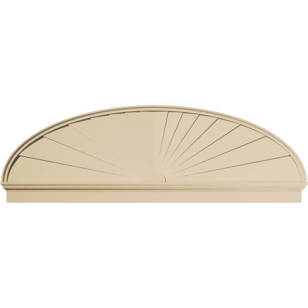 86-in W x 28-3/8-in H x 2-3/4-in P Elliptical Sunburst Signature Urethane Combination Pediment, Primed Tan price history on PriceWatchPro