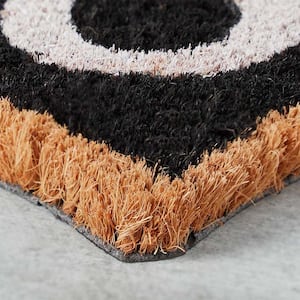 Bat Multicolor 18 in. x 30 in. Coir Halloween Outdoor Doormat