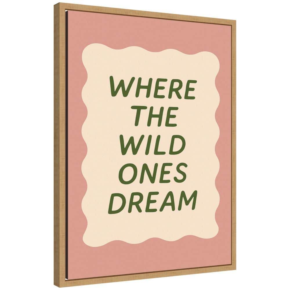 "Sylvie ""Where The Wild Ones Dream"" by Laura Moss Words Framed Glass Art Print 24 in. x 18 in." price history on PriceWatchPro