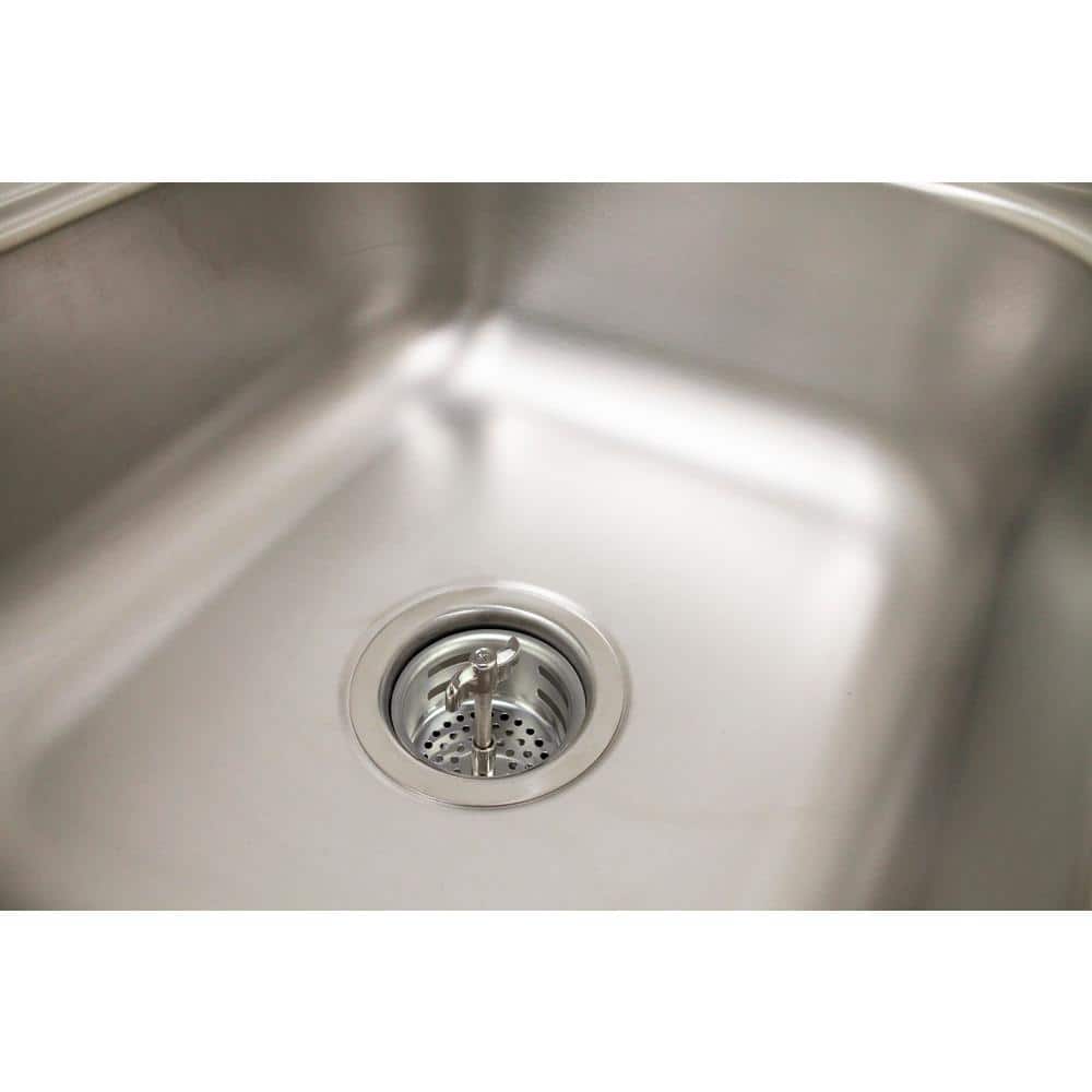 Stainless Steel Twist-to-Lock Kitchen Sink Strainer