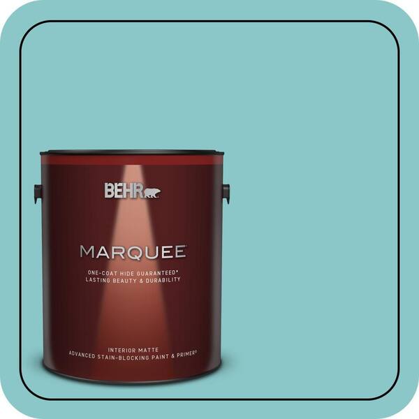 BEHR MARQUEE 1 gal. #510D-4 Embellished Blue Matte Interior Paint & Primer