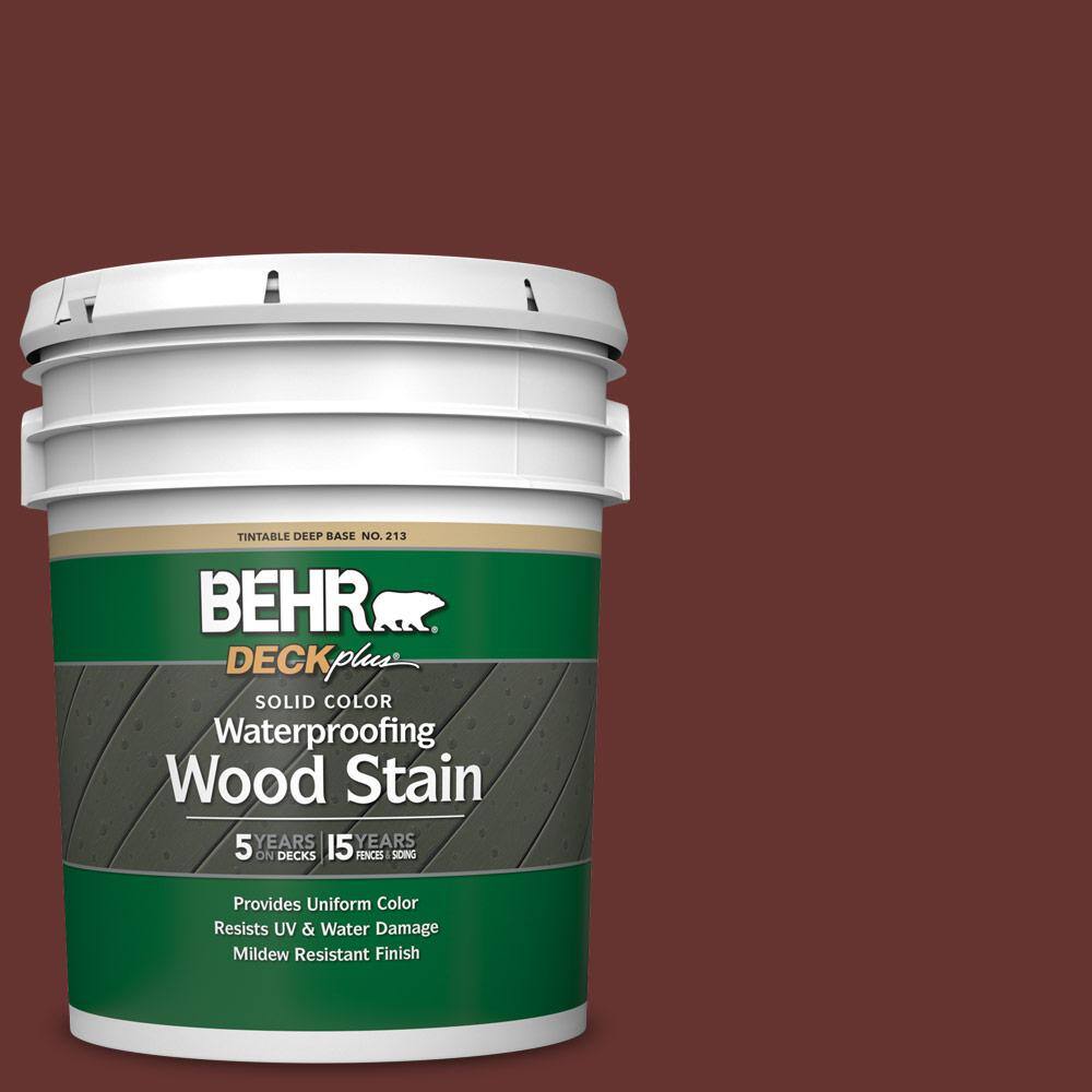 5 gal. #PPU2-01 Chipotle Paste Solid Color Waterproofing Exterior Wood Stai
