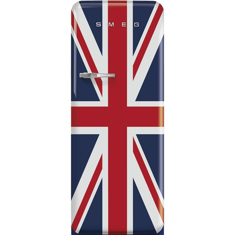 smeg FAB28 Retro 60cm Refrigerator w/ Freezer Compartment. UNION JACK ...