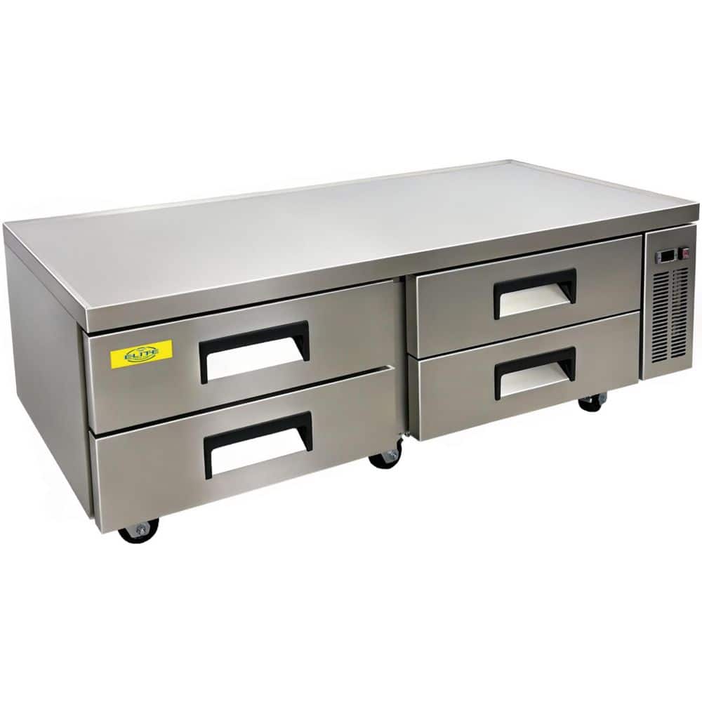 72.5 in. 47 cu. ft. Commercial NSF Refrigerated 4-Drawers Chefs Base EB72 Stainless