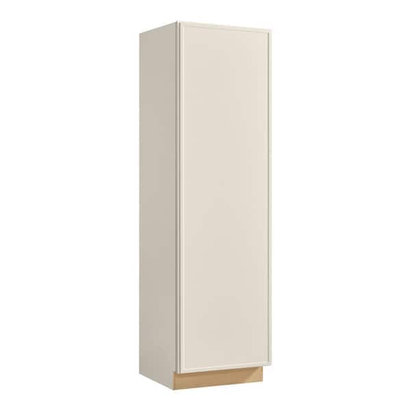 Leyton 24 in. W x 24 in. D x 84 in. H Ready to Assemble Plywood Slim Shaker Utility Pantry Cabinet in Antique White