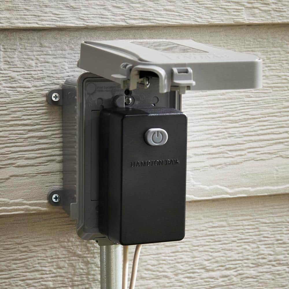 Black Plastic Low Voltage 30-Watt Landscape Transformer