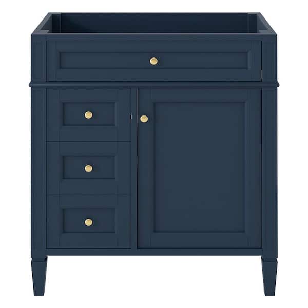 Staykiwi 30 in. Bath Vanity Cabinet without Top in Blue Unassembled ...