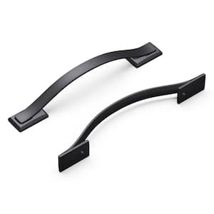 Dover 5-1/16 in. (128 mm) Center-to-Center Matte Black Cabinet Pull (10-Pack)