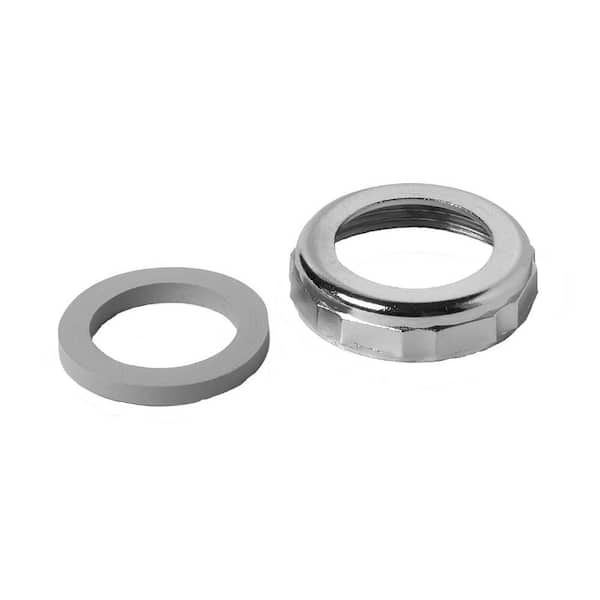 Oatey 1-1/2 in. x 1-1/4 in. Sink Drain Pipe Zinc Slip-Joint Nut and Rubber Reducing Washer